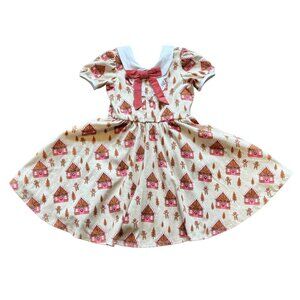 Le Petit Elle Knit Gingerbread Sophie Dress 7/8